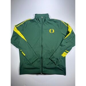 Nike Track Jacket Kids XL Green Yellow Oregon Ducks Full Zip Athletic